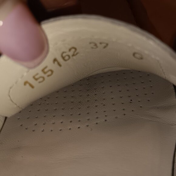 GUCCI Authentic Bamboo Horse Bit Ivory White Leather Slip On Loafers Women’s 7 - Picture 7 of 8